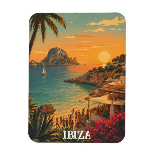 Oude Ibiza Spanje Feest Zomer Vakantie Magneet