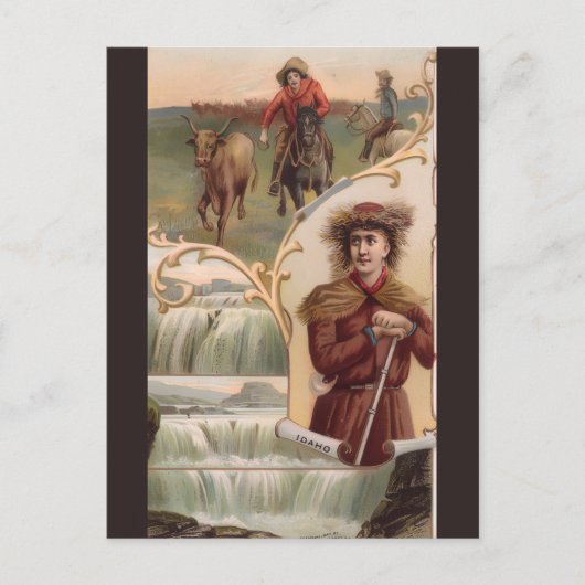 Oude Idaho-ansichtkaart Briefkaart (Voorkant)
