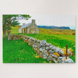 Oude Ierse Cottage Galway Ierland. Legpuzzel