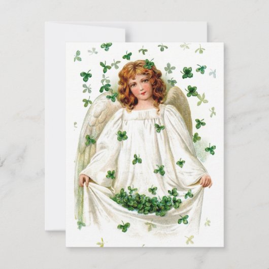 Oude Ierse engel St. Patrick kaart (Voorkant)