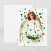 Oude Ierse engel St. Patrick kaart (Voorkant / Achterkant)