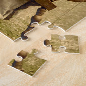 Oude Ierse Wolspinner Dame Legpuzzel (Zijkant)