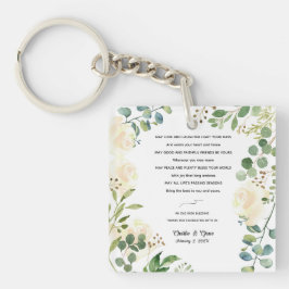 Oude Ierse zegen en weddenschap Greenery Sleutelhanger