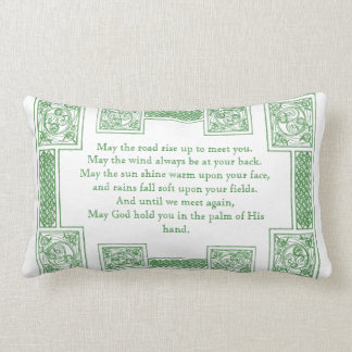 Oude Ierse zegen in Keltische Knots Kussen