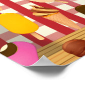Oude ijs-picknick poster (Hoek)