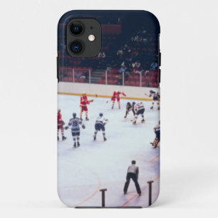 Oude ijshockeywedstrijd iPhone 11 hoesje