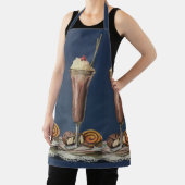 Oude ijsshake met slagroom en kers schort (Insitu)