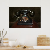 Oude  inbelverbinding poster (Keuken)