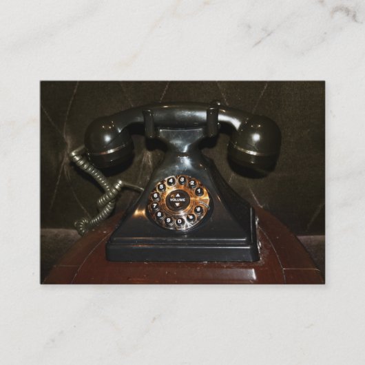 Oude inbelverbinding visitekaartje (Voorkant)