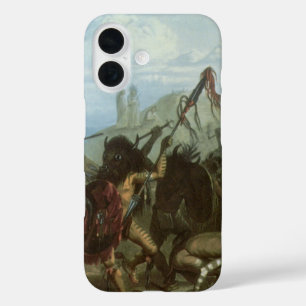 Oude Indianen, Bizonsdans door Karl Bodmer iPhone 16 Hoesje