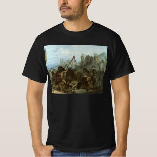 Oude Indianen, Bizonsdans door Karl Bodmer T-shirt