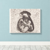 Oude Indiase begraafplaats Canvas Afdruk (Insitu (Houten vloer))