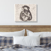 Oude Indiase begraafplaats Canvas Afdruk (Insitu (Slaapkamer))