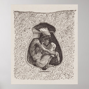 Oude Indiase begraafplaats Poster