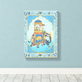 OUDE INDIASE KUNST CANVAS AFDRUK (Insitu (Houten vloer))