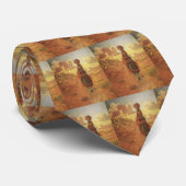 Oude Indiase waterdrager door EW Rollins Stropdas (Opgerold)