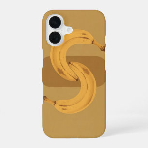 Oude ineengestrengelde bananen iPhone 16 hoesje