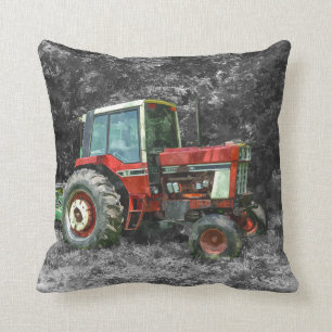 Oude International Tractor Schilderachtig Kussen