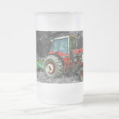 Oude Internationale Tractor Painterly Frosted Mok (Center)