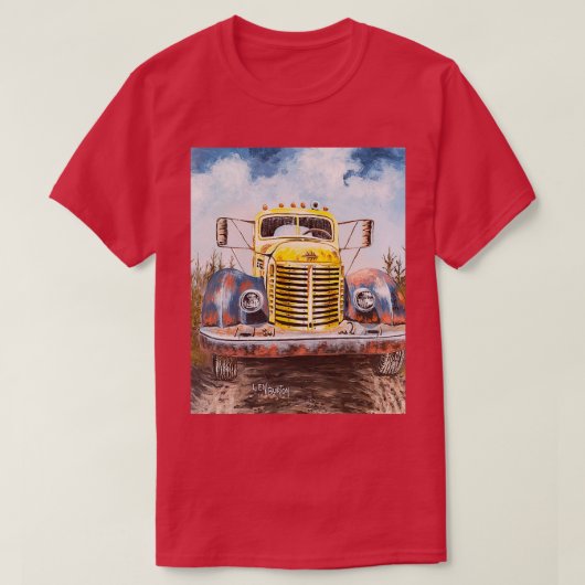 Oude internationale vrachtwagen t-shirt (Design voorkant)