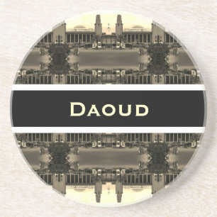 Oude Irak Bagdad centraal station 1970 Zandsteen Onderzetter