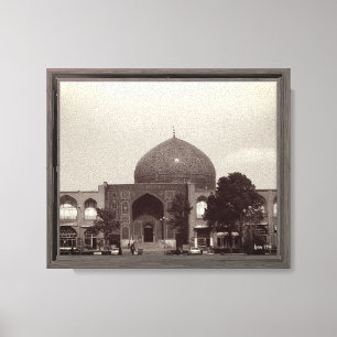 Oude Iran Isfahan shah-moskee Canvas Afdruk