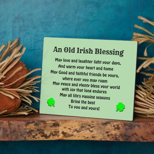 OUDE IRISH BLESSING FOTOPLAAT (Zijkant)