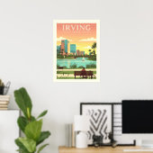 Oude Irving Texas Poster (Thuiskantoor)