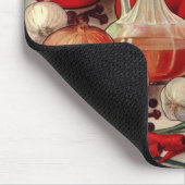 Oude Italiaans eten tomaat uien pepers Catsup Muismat (Hoek)