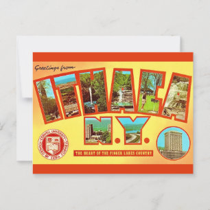 Oude Ithica New York Groet Ansichtkaart Briefkaart