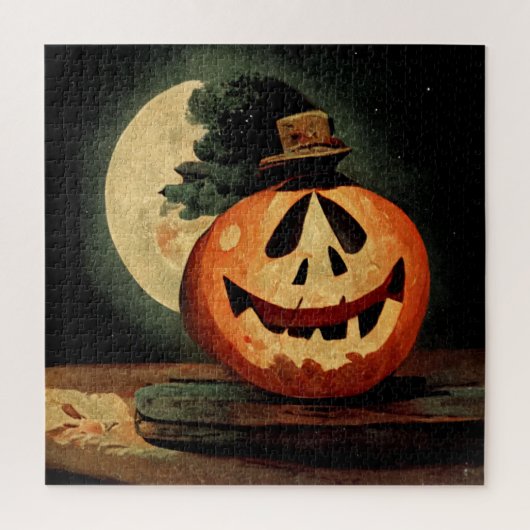 Oude Jack-o'-Lantern Halloween Puzzel (Verticaal)