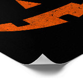 Oude Jack o Lantern JackoLantern Pompoen Gezicht Poster (Hoek)