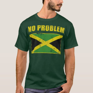 Oude Jamaica Geen Probleem Jamaicaanse Vlag T-shirt