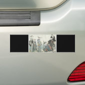 Oude Japanse Art Bumpersticker (Op auto)