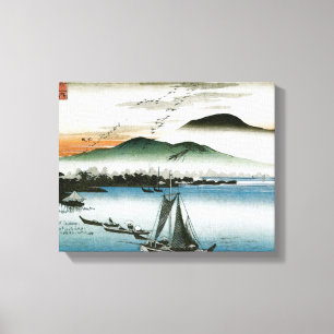 Oude Japanse boats afdrukken