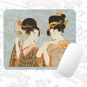 Oude Japanse Geisha Meisjes in Kimono's Muismat