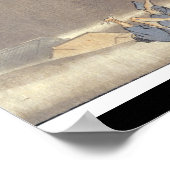 Oude Japanse Ghost/demon-schildering Poster (Hoek)