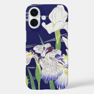 Oude Japanse Iris-kunstprint Kogyo Tsukioka iPhone 16 Hoesje