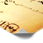 Oude Japanse Kanji Poster (Hoek)