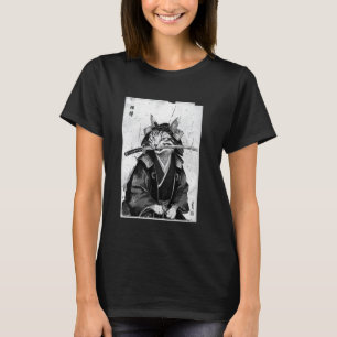Oude Japanse kat ontwerp T-shirt