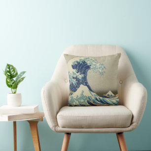 Oude Japanse Kunst, De Grote Golf van Hokusai Kussen