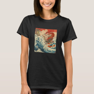 Oude Japanse Kunst Kersenbloesems Japan Houtsnede T-shirt