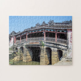 Oude japanse overdekte brug in Hoi An - Vietnam Legpuzzel