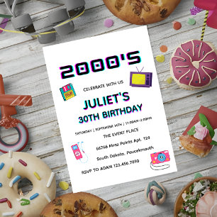 oude jaren 2000 Soiree feest lege 30e verjaardag Kaart