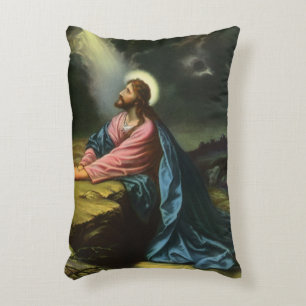 Oude Jezus Christus biddend, Hof van Gethsemane Accent Kussen