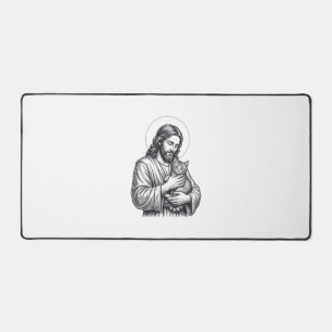 Oude Jezus Houdt Katten Gravure Grafisch_1 Bureaumat
