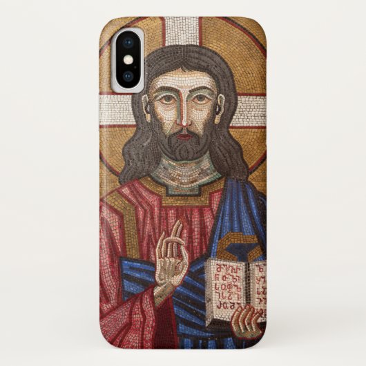 Oude Jezus Mozaïek Case-Mate iPhone Case (Achterkant)