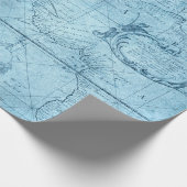 Oude kaart. cadeaupapier (Hoek)