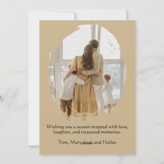 Oude kaart kerstboom (Achterkant)