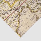 Oude Kaart Reeks 1 Ontwerp 3 Tissuepapier (Detail)